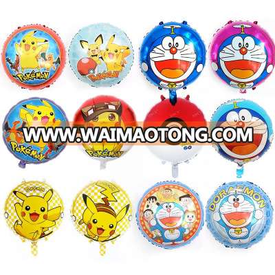 Pokemon Birthday Party Balloons - 18inch Pikachu Friends and Pokeball Balloon Adult & Kids Party Theme Decorations