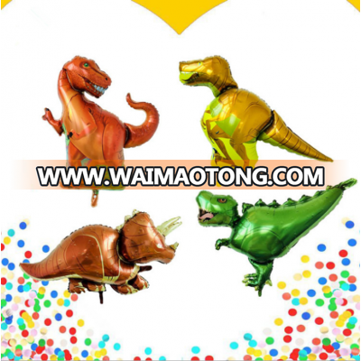 New Design Happy Birthday Kids Dinosaur Party Supplies Dinosaur Shaped Foil Balloon