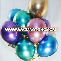 50pcs/bag 12 Inch Hot Sell Good Quality Metallic  Chrome Balloons on Amazon for Party Decorations