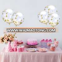 round clear transparent latex confetti balloons for weddings favor party