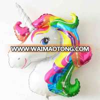 2017 hot sale Inflates toys for parties cartoon fly unicorn foil balloon